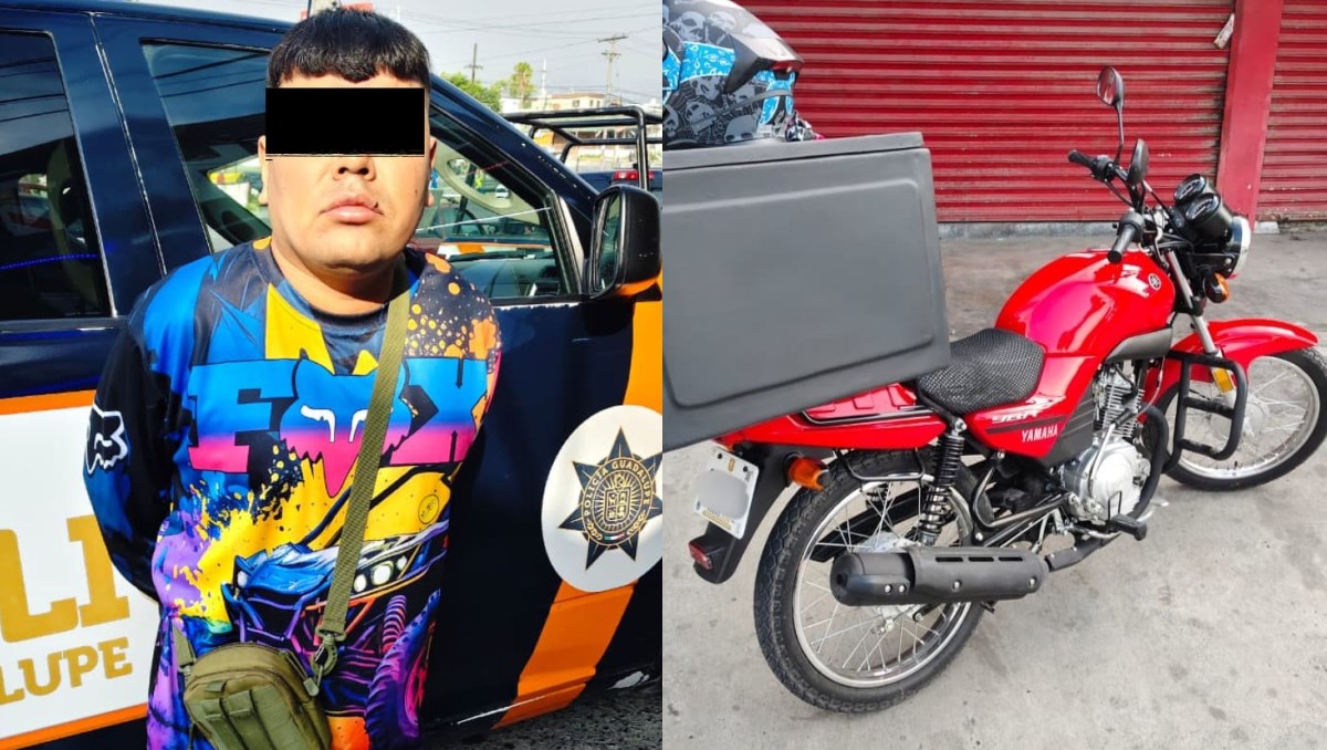 La motocicleta contaba con reporte de robo que se habría cometido nueve horas antes. Foto: Especial