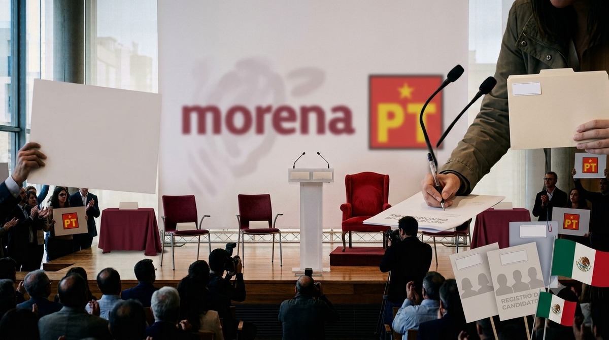 El PT ha cobijado al menos a cuatro personajes para participar en la interna de la coalición. | Imagen generada con IA