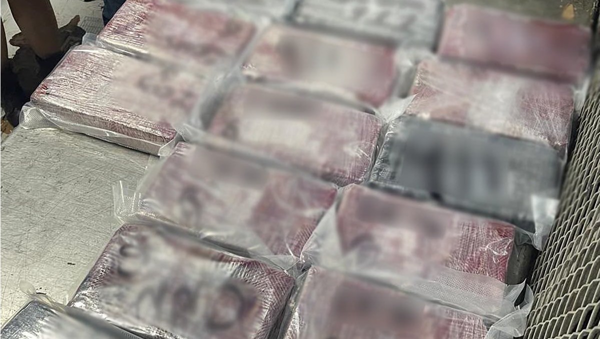 Autoridades decomisaron 165 kilos de cocaína en el aeropuerto de Tijuana. | Foto: x (@GabSeguridadMX)