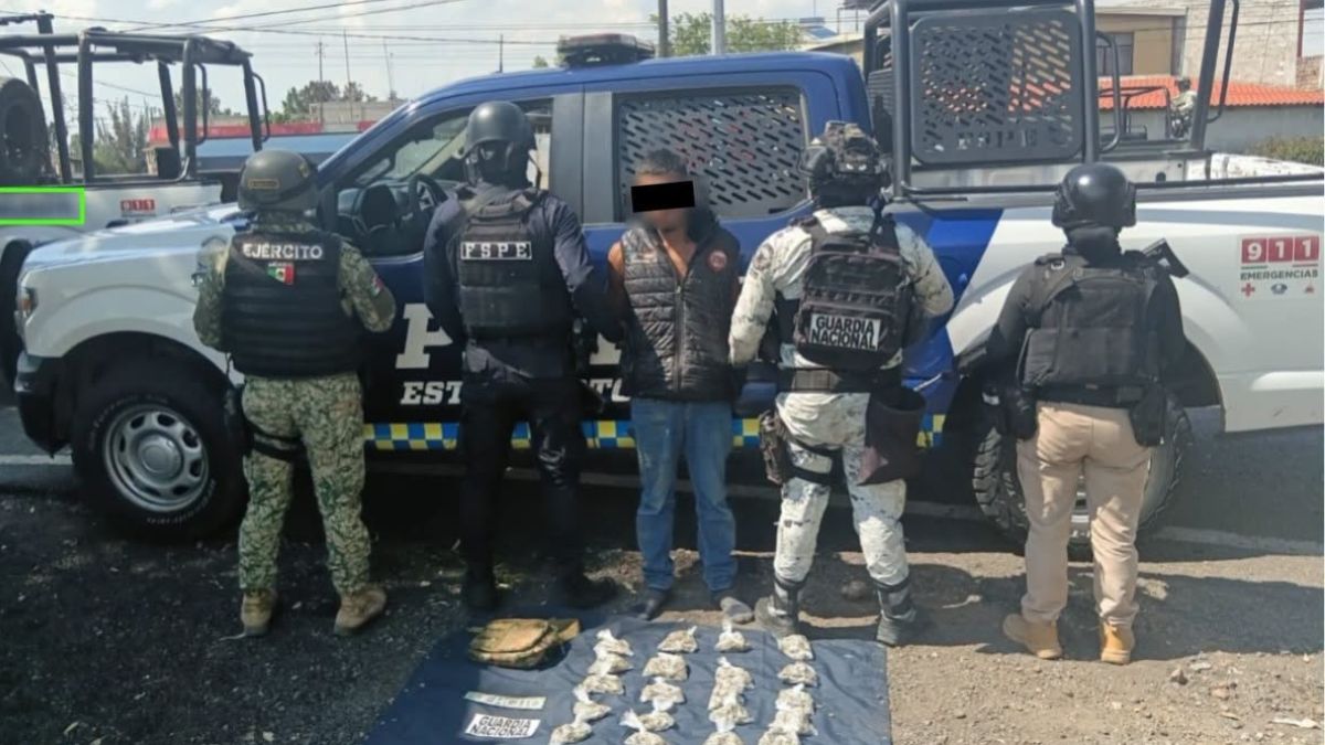 Las autoridades no dieron a conocer la identidad del detenido. | Secretaría de Seguridad y Paz de Guanajuato