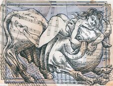 Ex libris: Pasado y presente. Ilustración del artista visual Eko.
