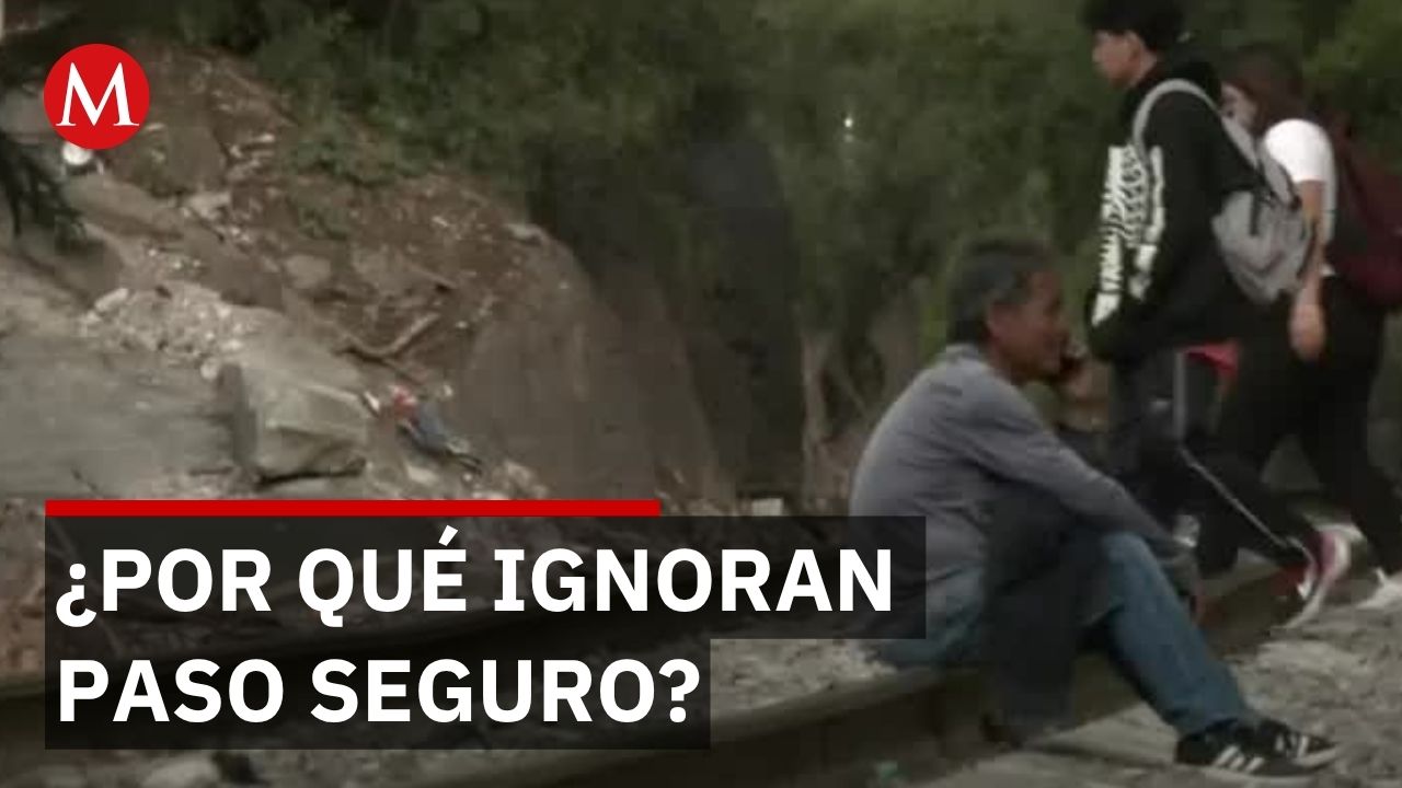 Paso seguro existe a 50 metros pero muertes continúan en vías del tren Gustavo A Madero