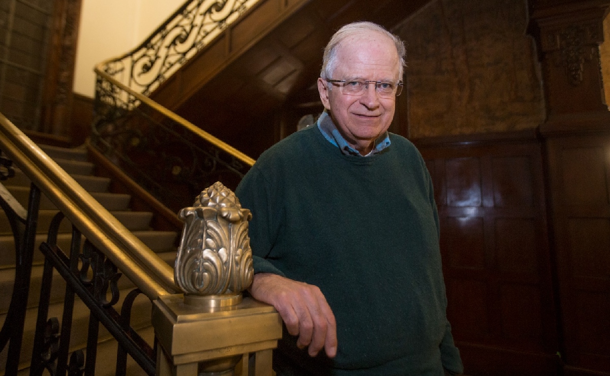 El poeta mexicano Marco Antonio Campos en la Casa Universitaria del Libro. (Foto: Jesús Quintanar | MILENIO Diario)
