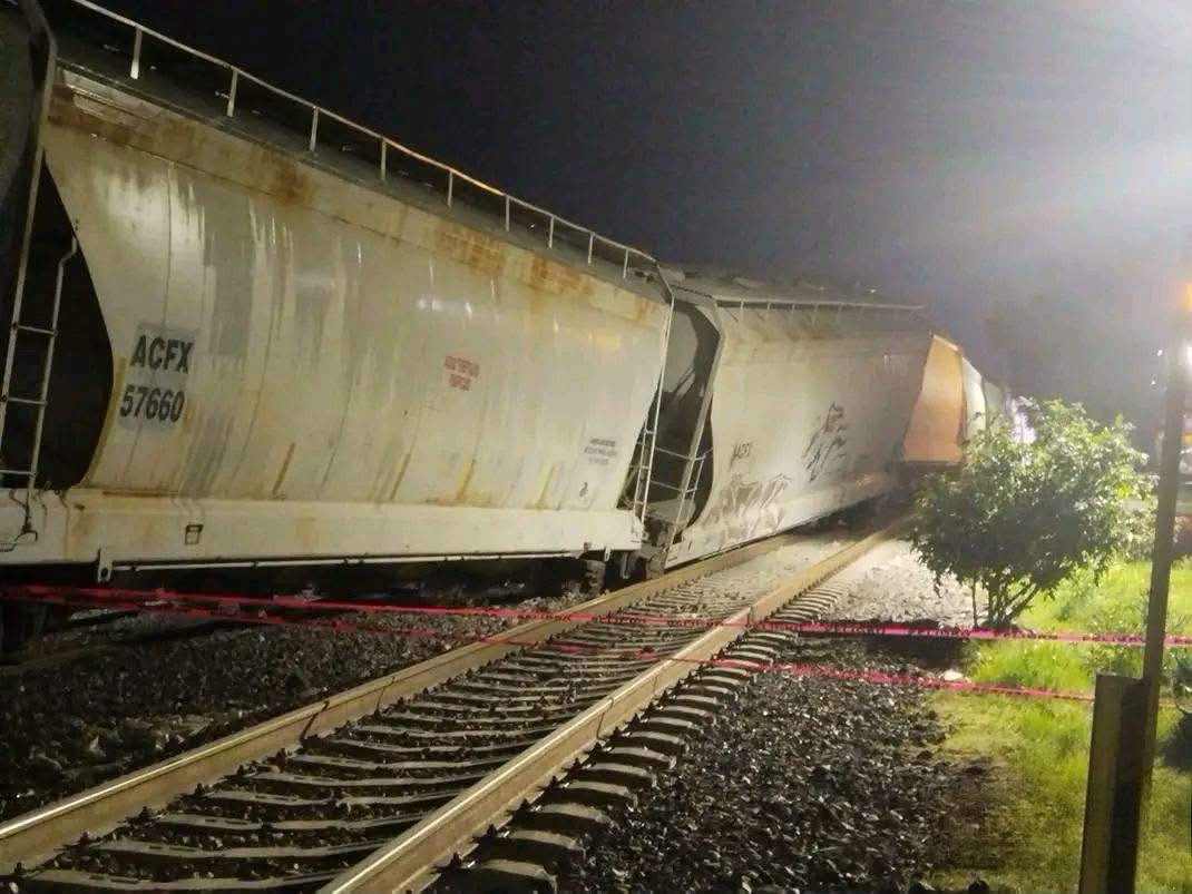 Tren descarrilado en Veracruz |Foto: Isabel Zamudio