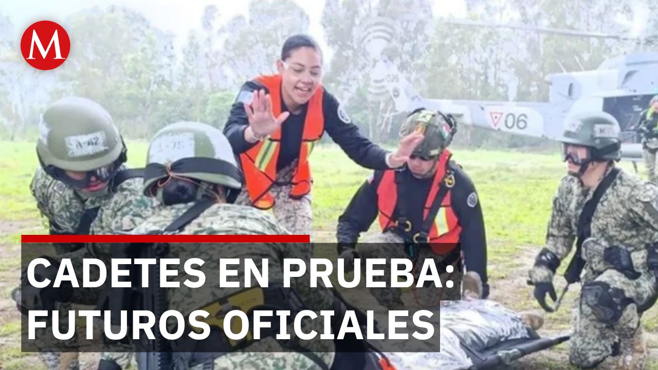 Futuros oficiales del ejército mexicano se preparan en ejercicios que definirán tu seguridad