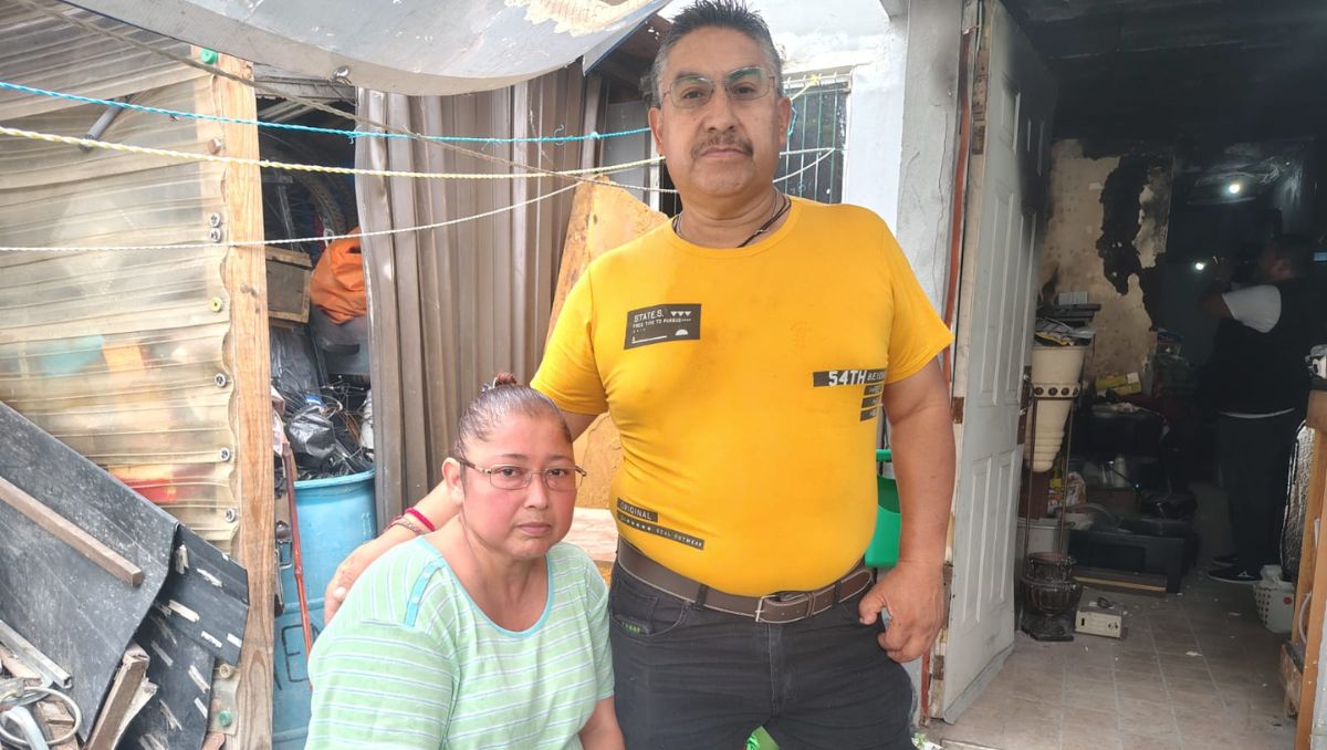 Martín y su esposa Ruth dormían en su habitación cuando inició el siniestro. | Agustín Martínez