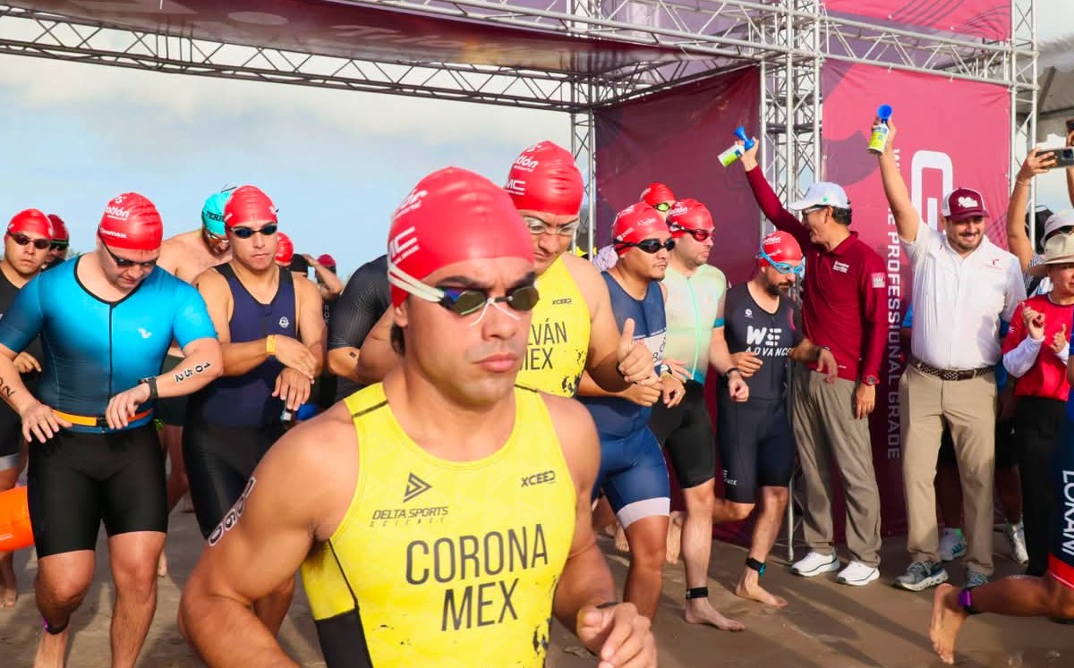 Playa Miramar fue testigo de la cuarta edición del Triatlón Tamaulipas. | Sergio Sánchez
