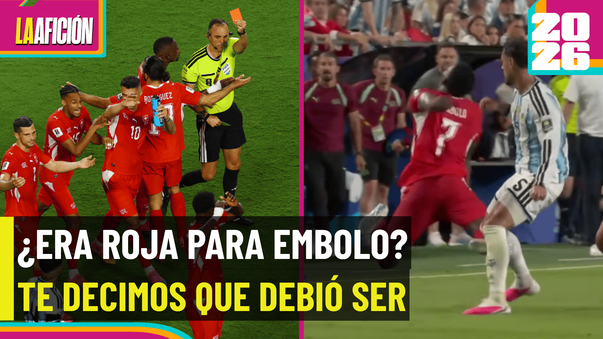¿Argentina fue beneficiada? La expulsión de Embolo desató la mayor polémica del Mundial