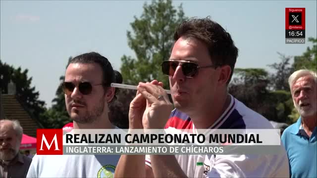 Campeonato mundial de lanzar chícharos con cerbatana: Michelle Berry se impone nuevamente