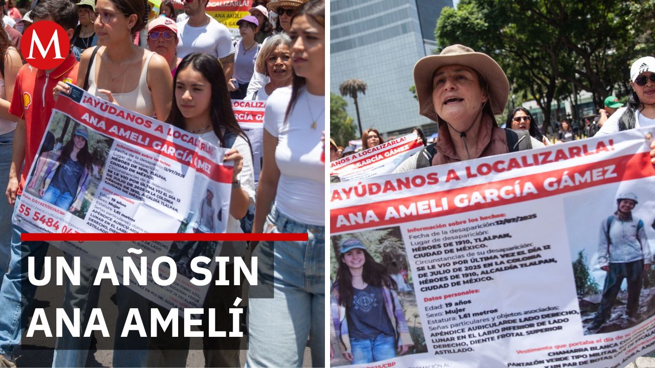 Familiares de Ana Amelí protestan por falta de avances tras un año desaparecida