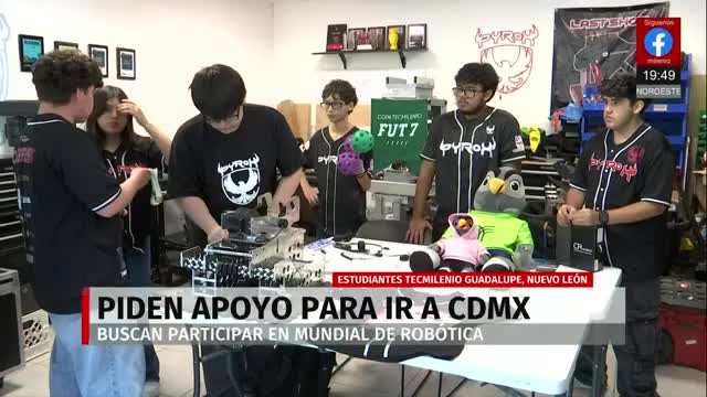 Jóvenes de Nuevo León van al mundial de robótica pero enfrentan crisis de financiamiento