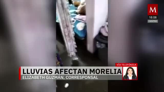 Lluvia equivalente a 21 días azota Morelia en pocas horas; autoridades declaran alerta por más agua