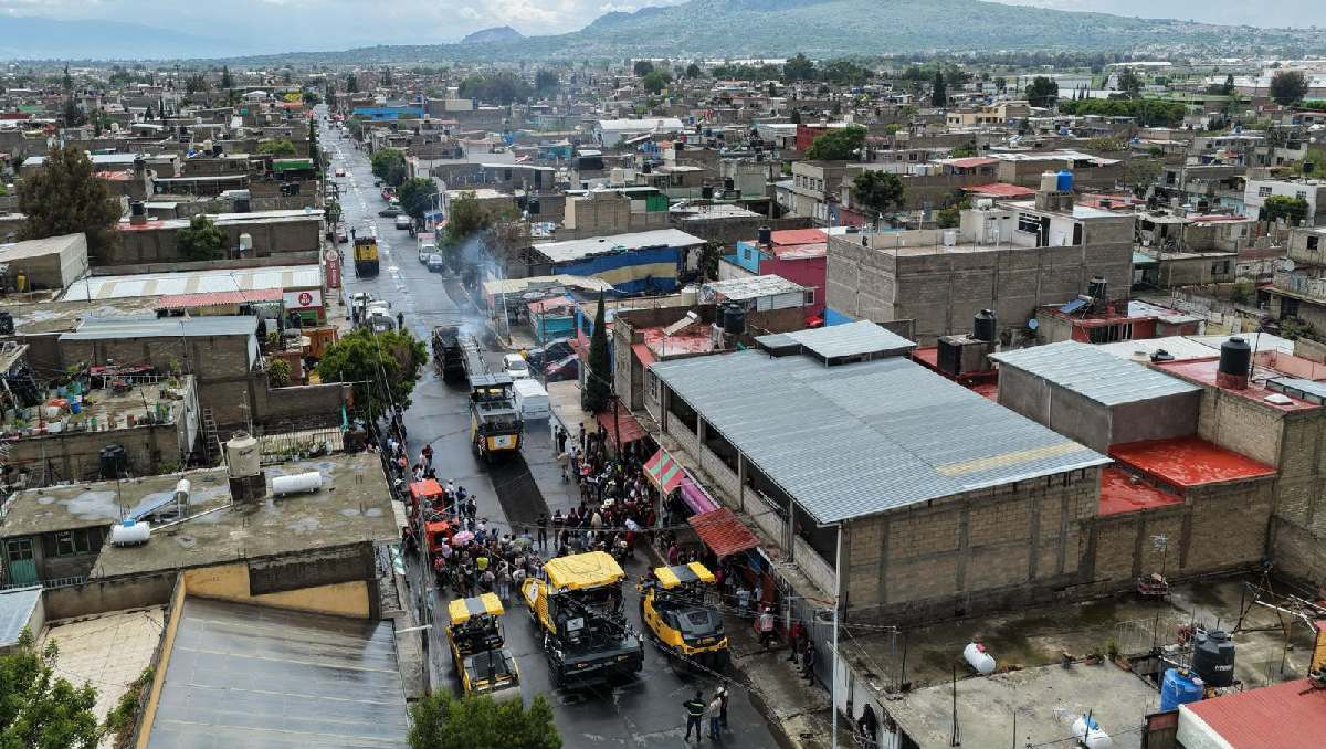 Con el programa de repavimentación se busca mejorar la movilidad en la zona oriente de Edomex. | Foto: Especial