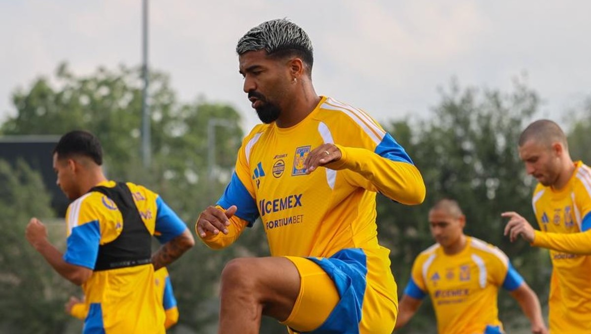 Rodrigo Aguirre ya se integra al 100 por ciento a los entrenamientos de Tigres (X: @TigresOficial)