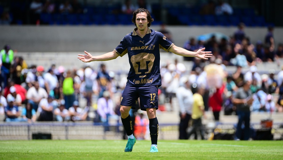 Sebastián Córdova debutó con Pumas en el amistoso contra América de Cali (Imago7)