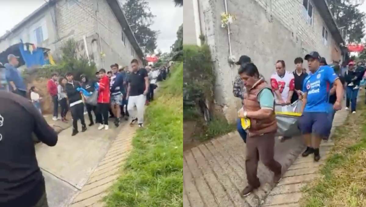 Vecinos bajaron cargando a las personas lesionadas hacia los puntos de acceso del cerro. | Foto:  Las aventuras de Alberto oficial