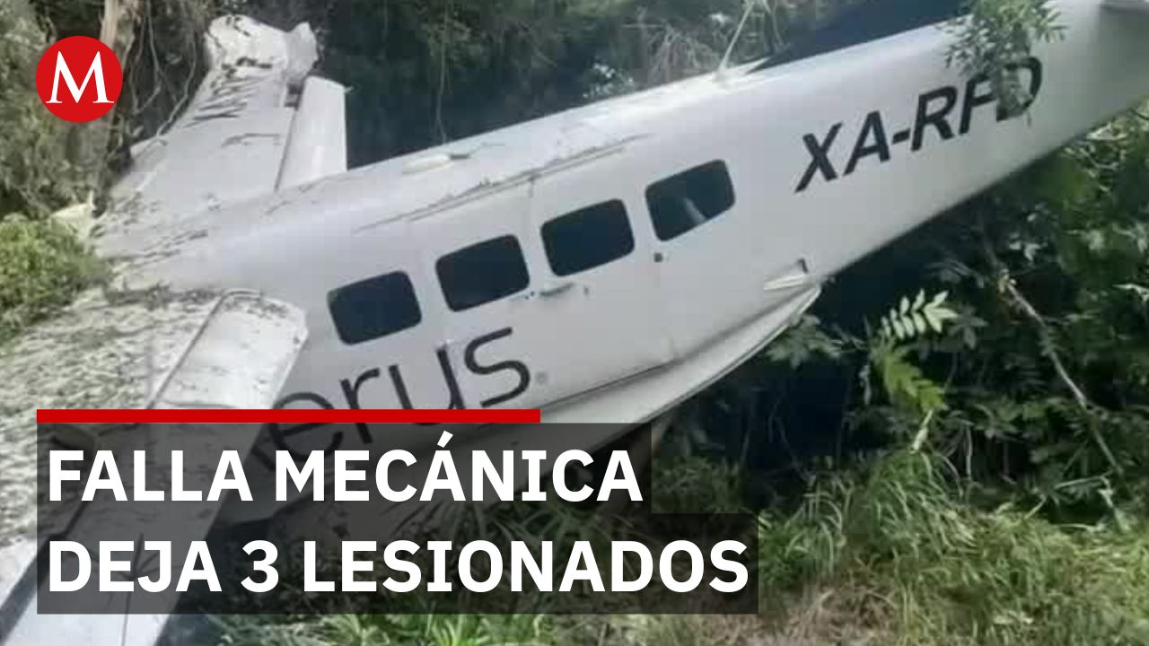 Avioneta tipo Cessna se desploma en Nuevo León por falla mecánica cerca del aeropuerto