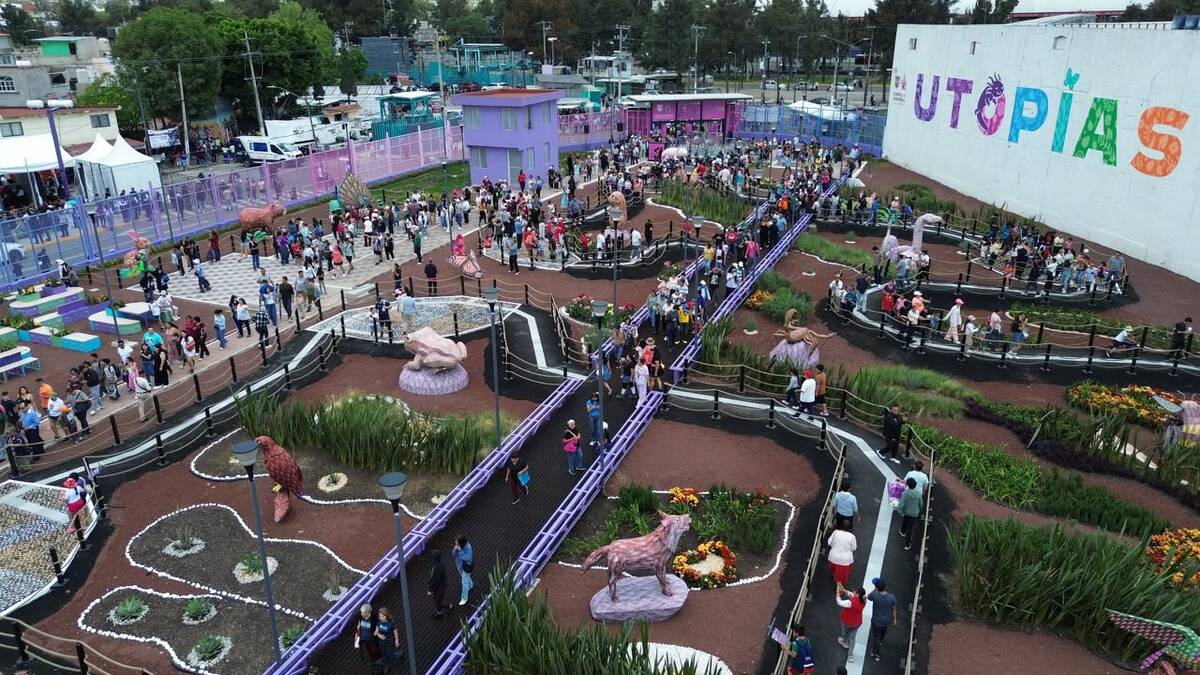 Clara Brugada entrega la Utopía Acatitla en Iztapalapa. Con inversión de 119 mdp.  | Especial