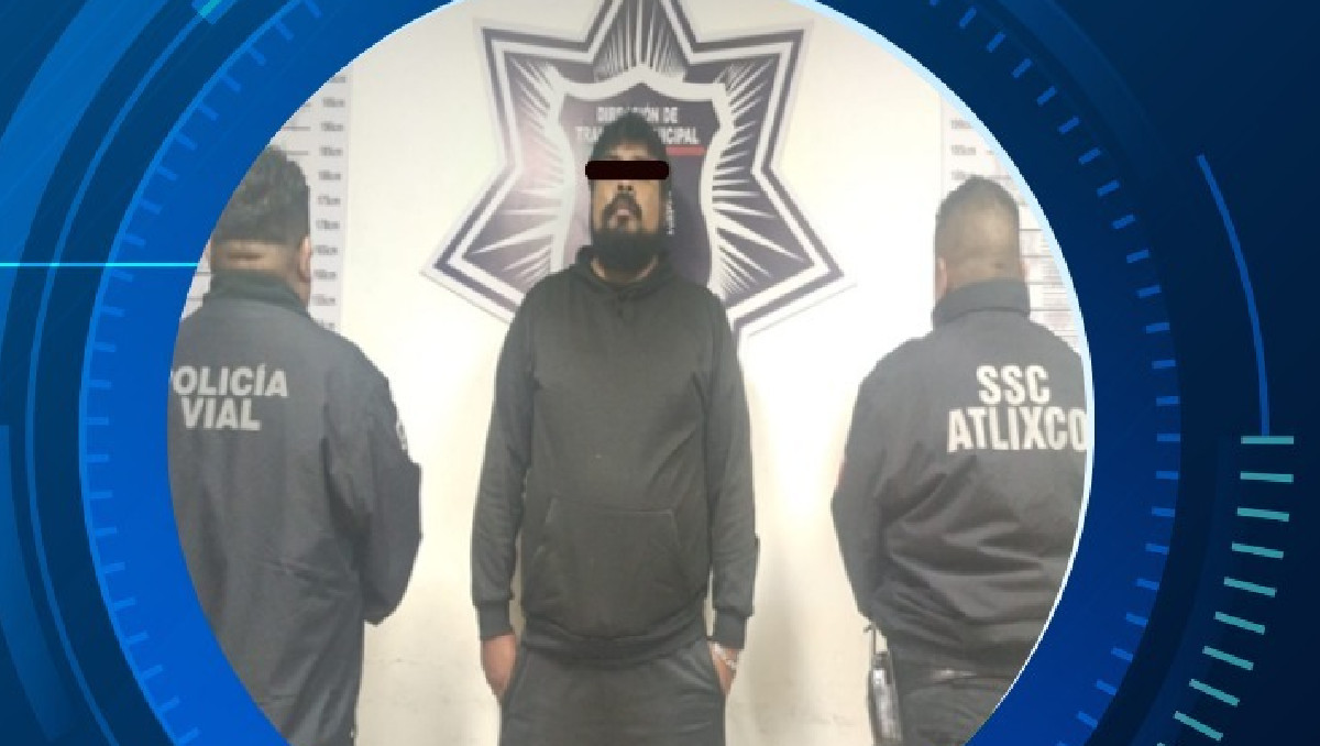 Conductor en estado inconveniente, detenido tras provocar accidente en Atlixco | Especial