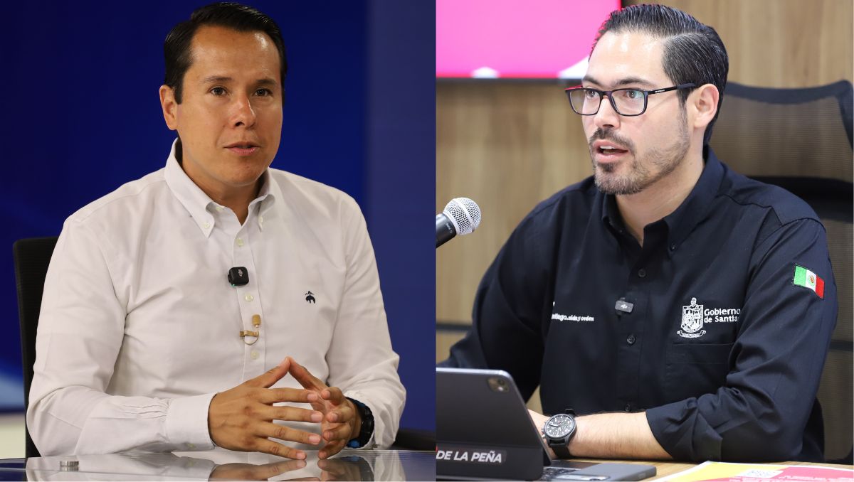 Daniel Carrillo, alcalde de San Nicolás, y David de la Peña, de Santiago | Roberto Alanís y Luis Guerra