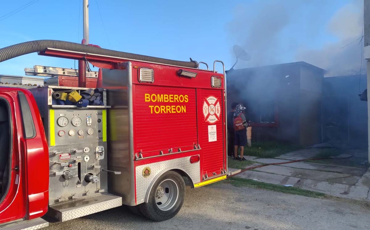 Incendio en Torreón. | Foto: Cortesía para MILENIO