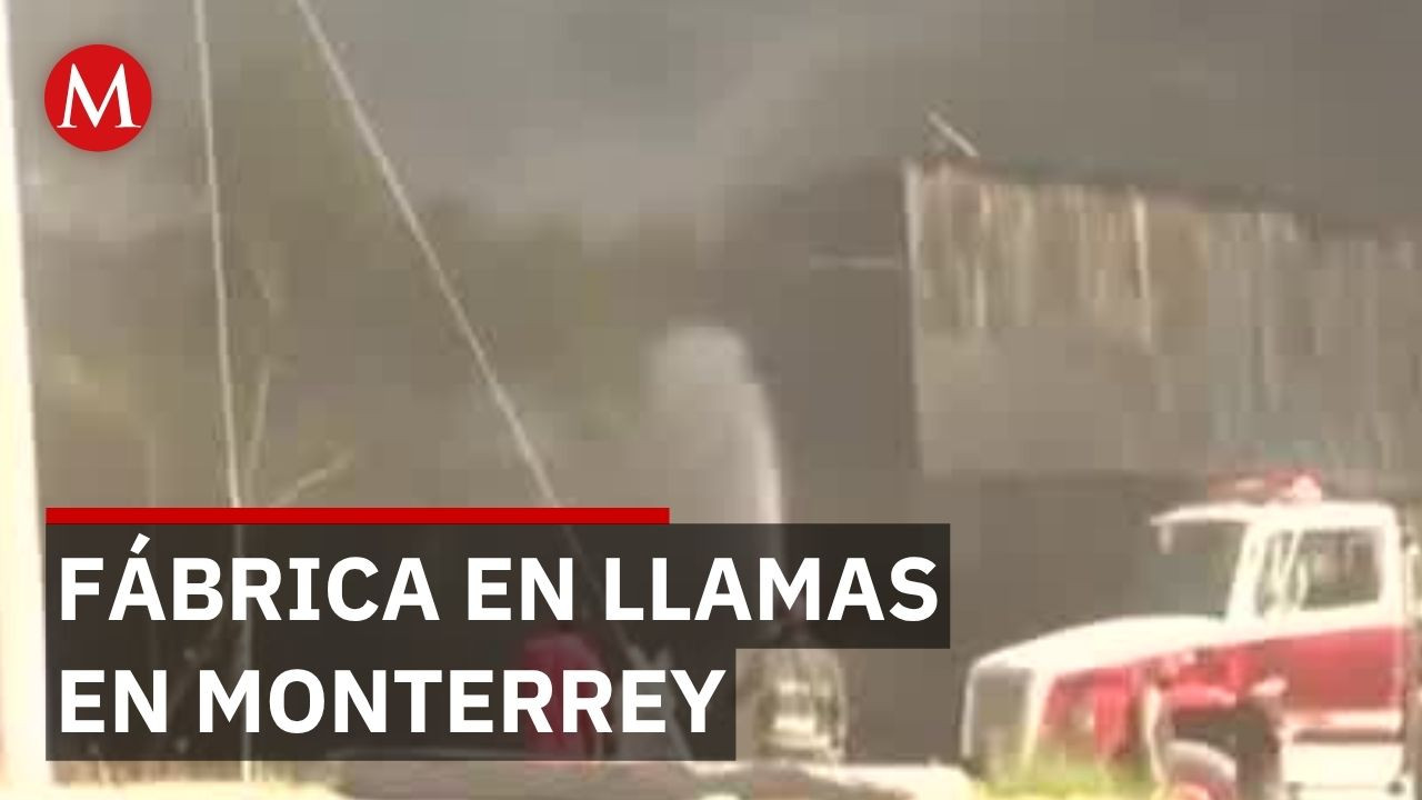 Incendio en General Zuazua deja columna de humo visible desde Monterrey