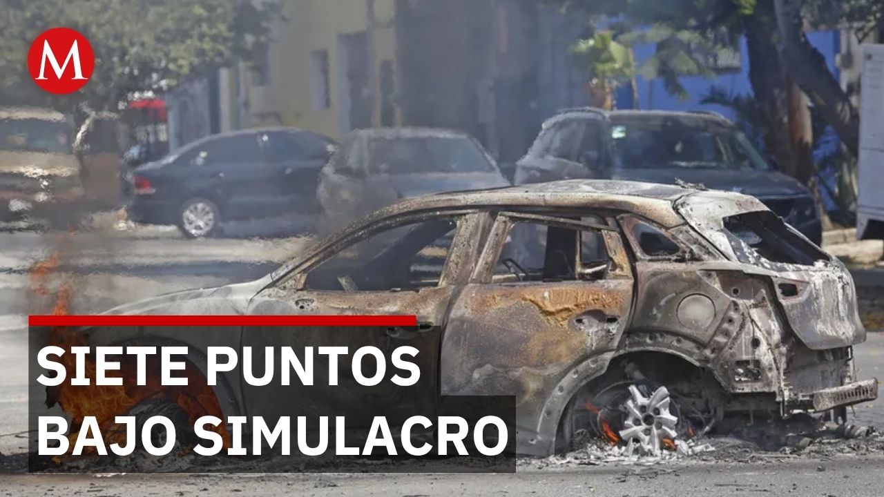 Jalisco despliega operativo y realiza simulacro para responder a posibles narcobloqueos
