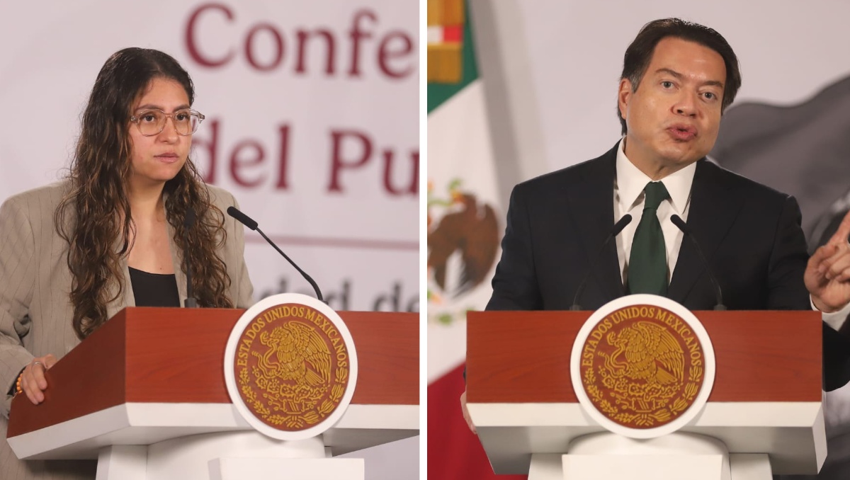 Pamela López y Mario Delgado presentaron plan de inversión en educación |Foto: Liliana Padilla