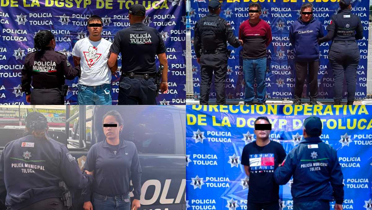 Las personas detenidas y los vehículos quedaron asegurados por la Fiscalía de Edomex. | Foto: Especial