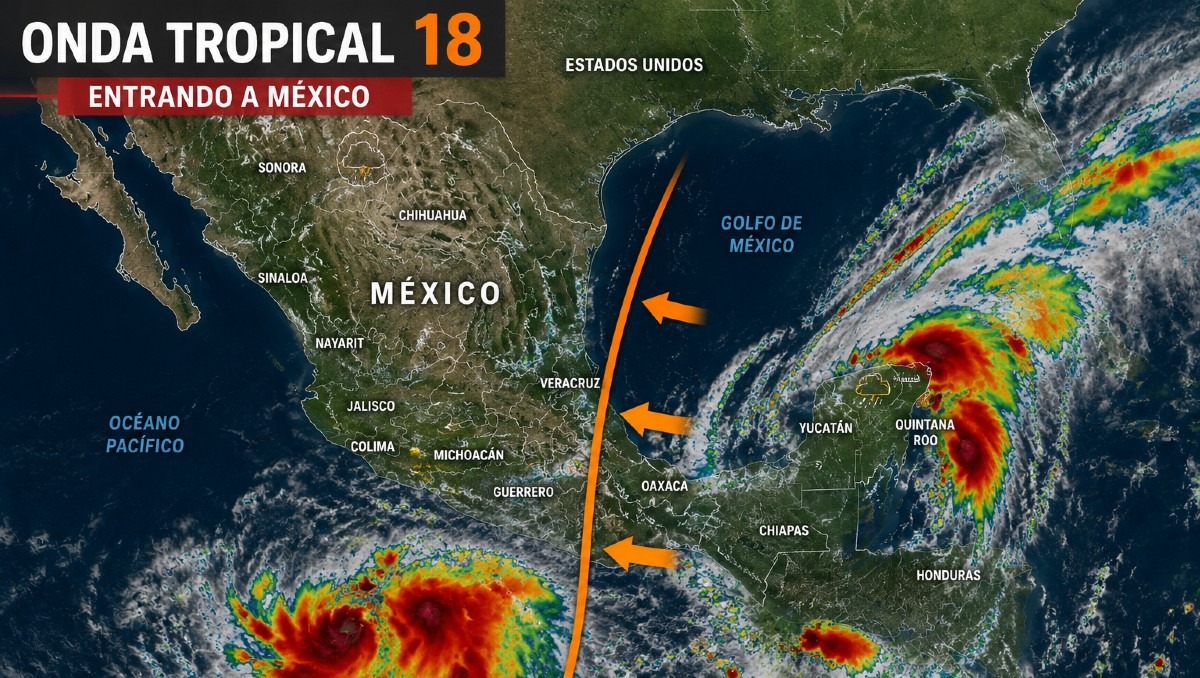 Onda Tropical 18: ¿Qué estados afectará? Trayectoria