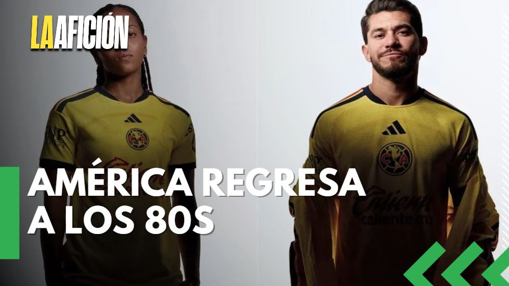Águilas del América presentan uniforme inspirado en los ochentas con nuevo patrocinador deportivo