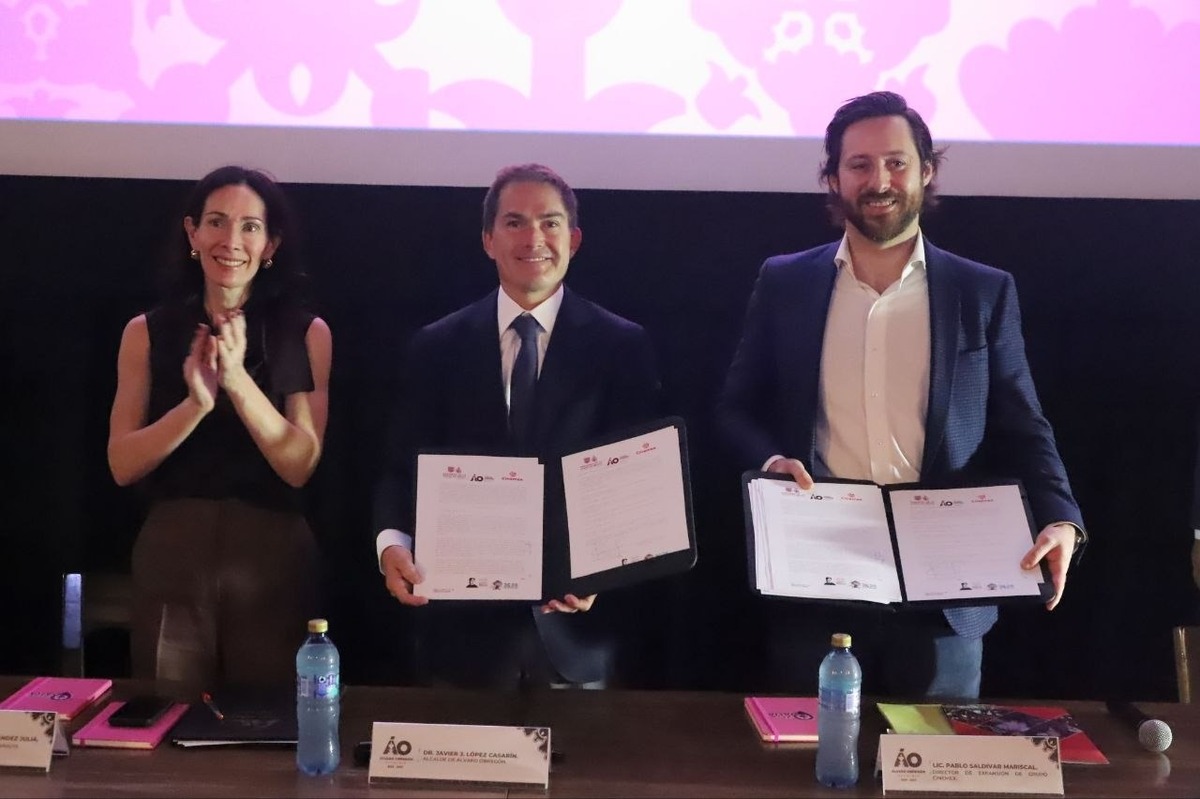 Álvaro Obregón e iniciativa privada se alían contra la violencia de género. Cinemex se convierte en "Punto Dalia"
