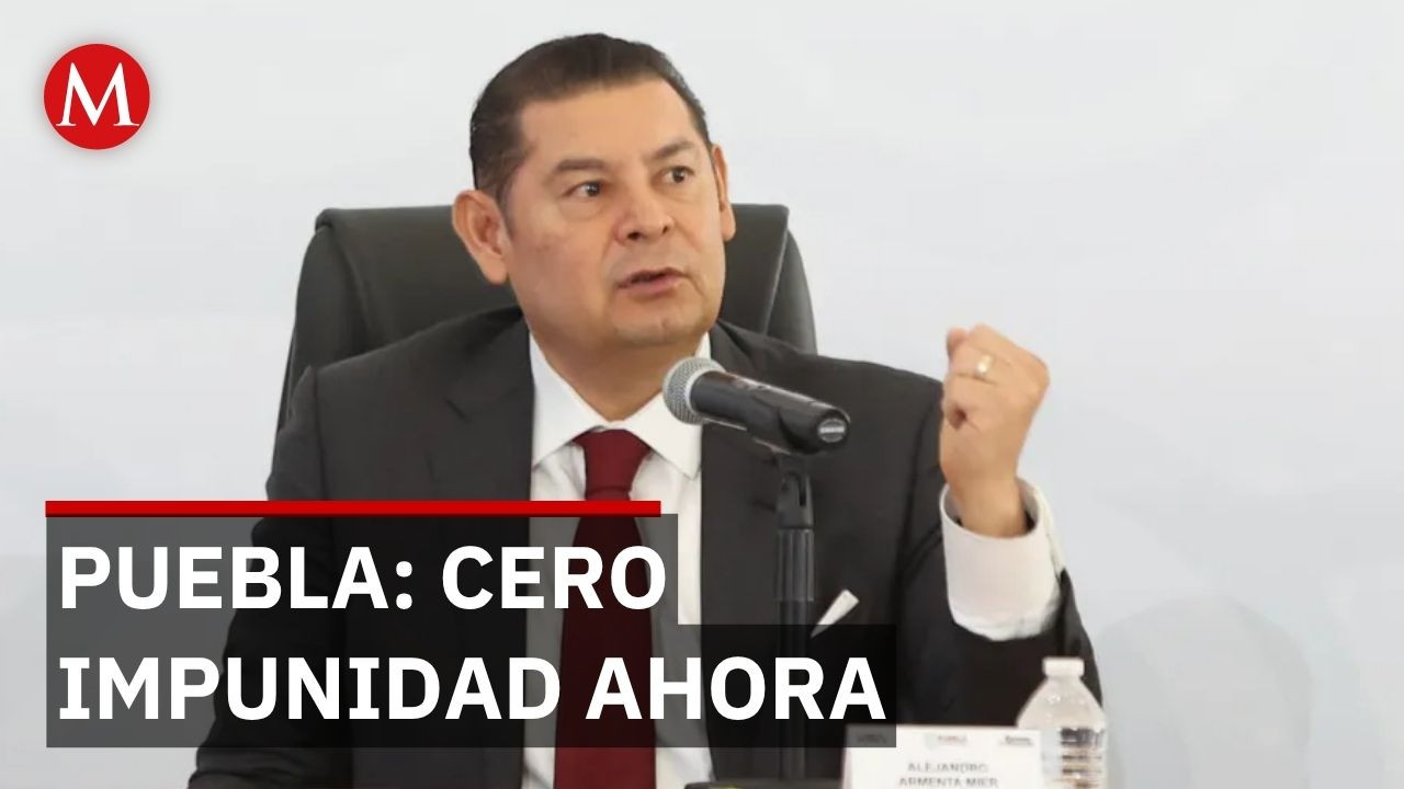 Armenta promete castigo a delincuentes: nadie escapará de la justicia en Puebla