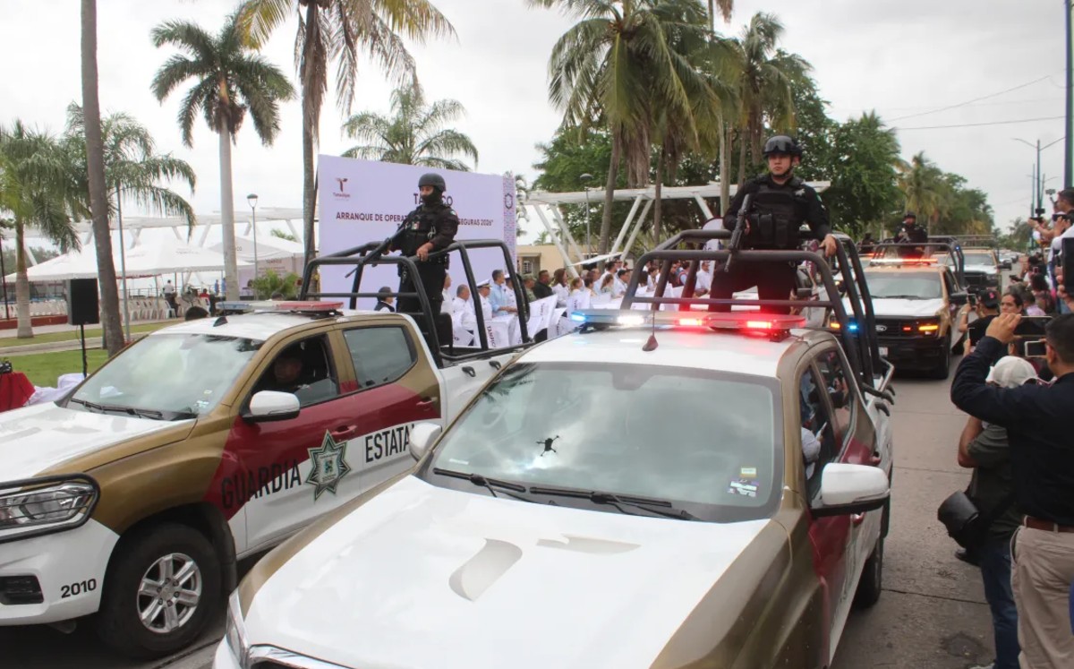 Arranca el operativo de seguridad “Vacaciones Seguras 2026” en Tampico con la participación de más de 400 elementos. | Yazmín S.