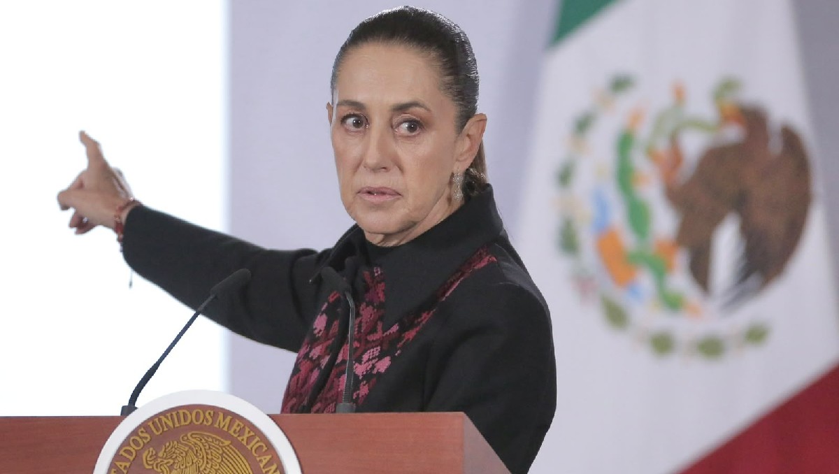 Claudia Sheinbaum Pardo en la conferencia mañanera. | Foto: Ariel Ojeda