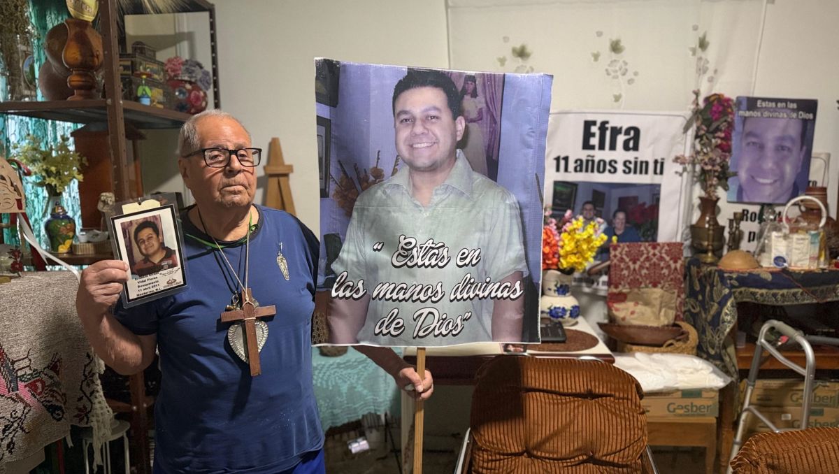 Don Ernesto, padre del desaparecido, cuestionó el proceder de la autoridad en la búsqueda de su hijo. Mayte Villasana