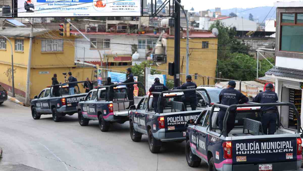 Elementos de Seguridad Pública y Vialidad de Huixquilucan vigilarán los sitios con mayor concentración de personas. | Foto: Especial