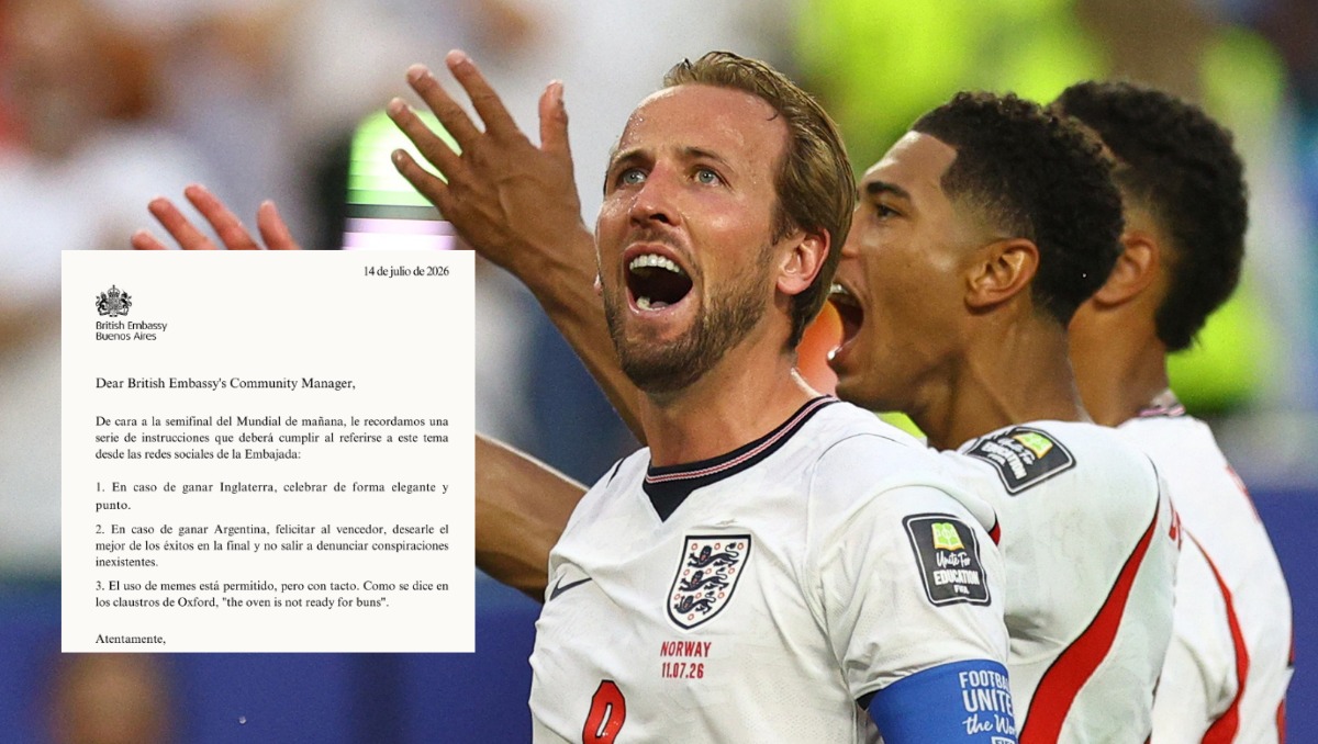 Embajada británica comparte divertido comunicado previo a Semifinal del Mundial 2026 (Reuters / Instagram @ukinargentina)