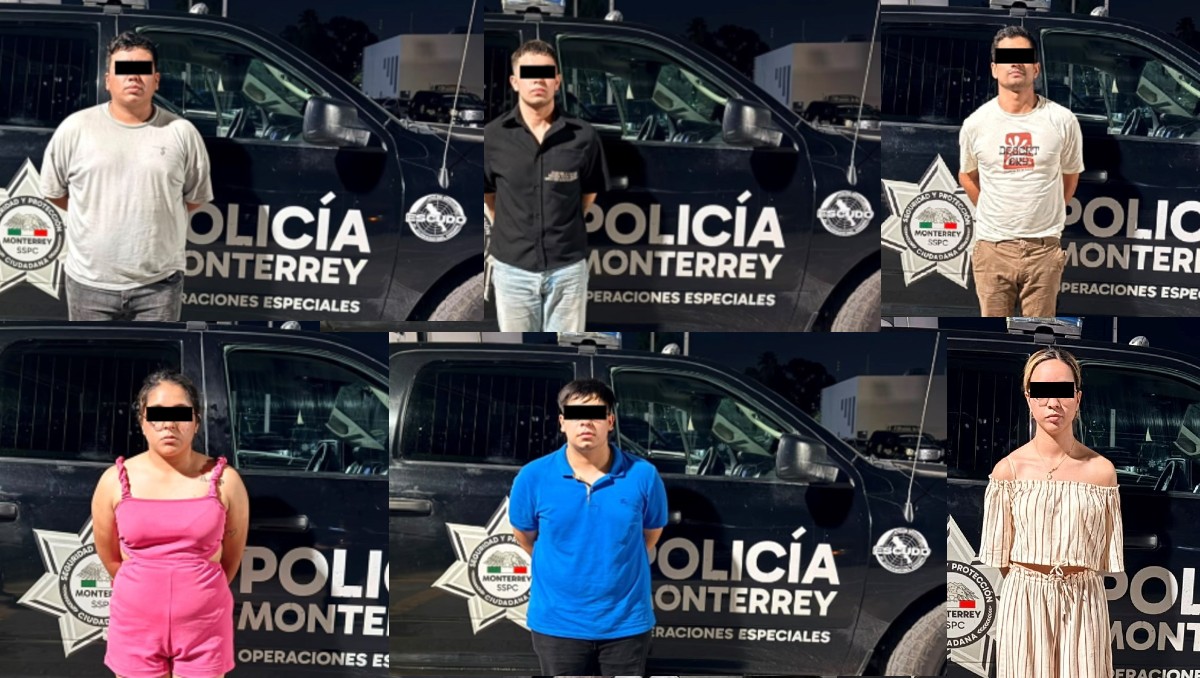 Entre los seis detenidos hay dos mujeres. Foto: Especial