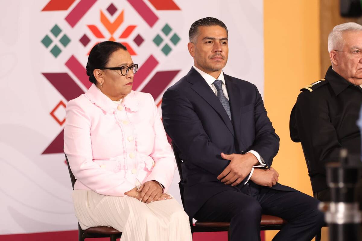 García Harfuch presenta balance de operativos en Durango. | Foto: cortesía de la Presidencia de México.