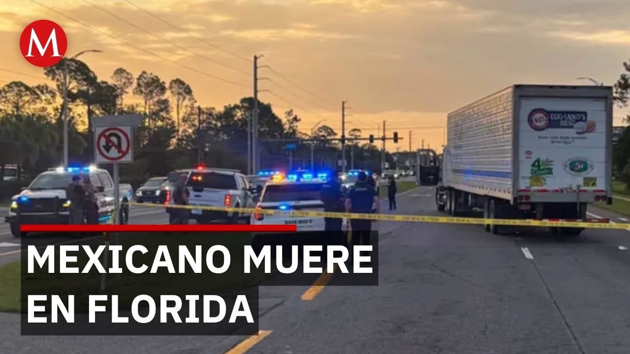 Mexicano muere atropellado por camión mientras huía de agentes migratorios en Florida