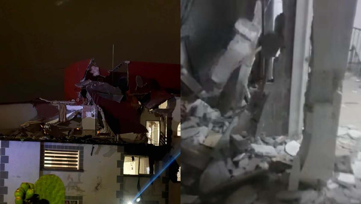 Elementos de Protección Civil acudieron a la zona de la explosión en Huixquilucan. | Foto: RRSS