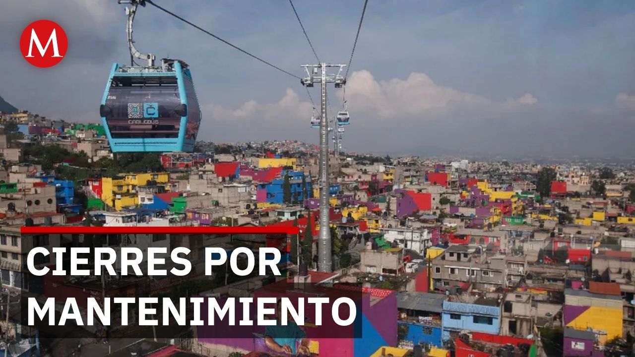 Inician cierres escalonados del Cablebús por mantenimiento en la CdMx