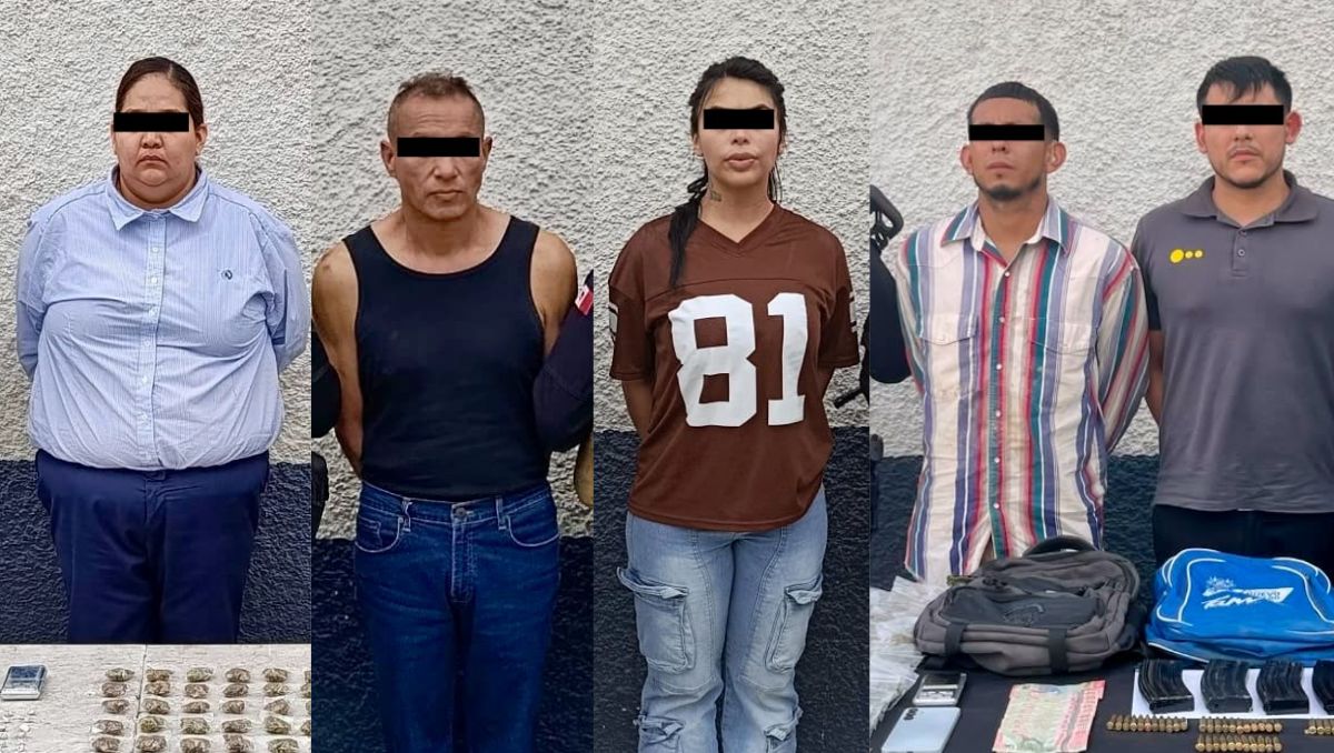 Las cinco personas detenidas fueron puestas a disposición del Ministerio Público. | Especial