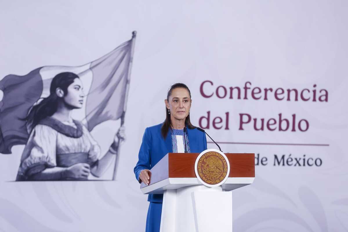 La Presidenta durante la conferencia de prensa matutina. | Foto: Araceli López