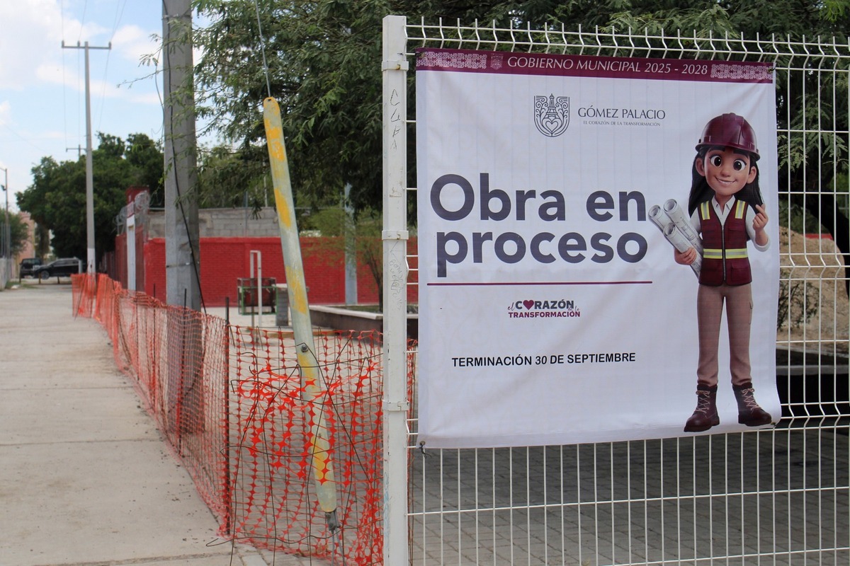 Presupuesto participativo arranca con 28 obras en Gómez Palacio, actualmente tres obras están en ejecución. (Rolando Riestra)