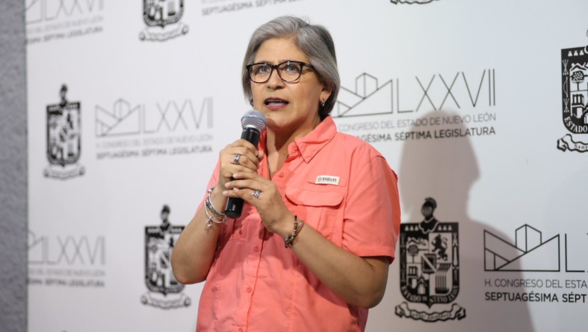 Sandra Pámanes, coordinadora de la bancada de MC en el Congreso de Nuevo León. | Especial