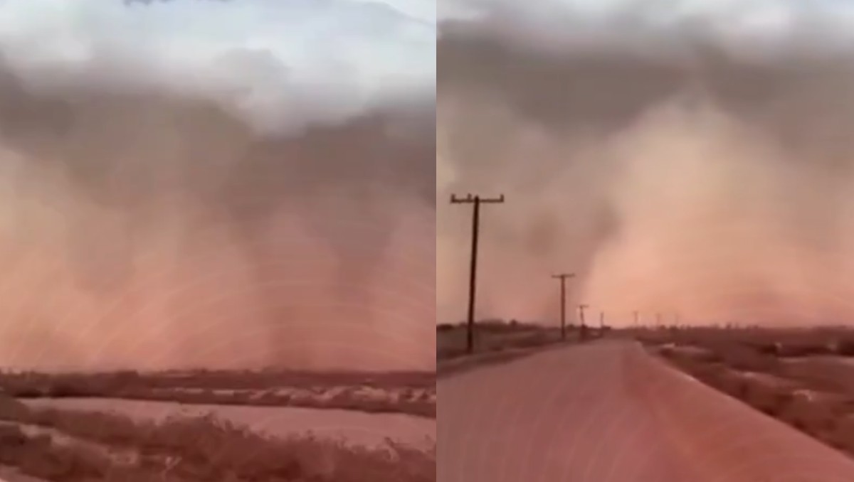 Tormenta de arena azotó Sinaloa. | Foto: Especial