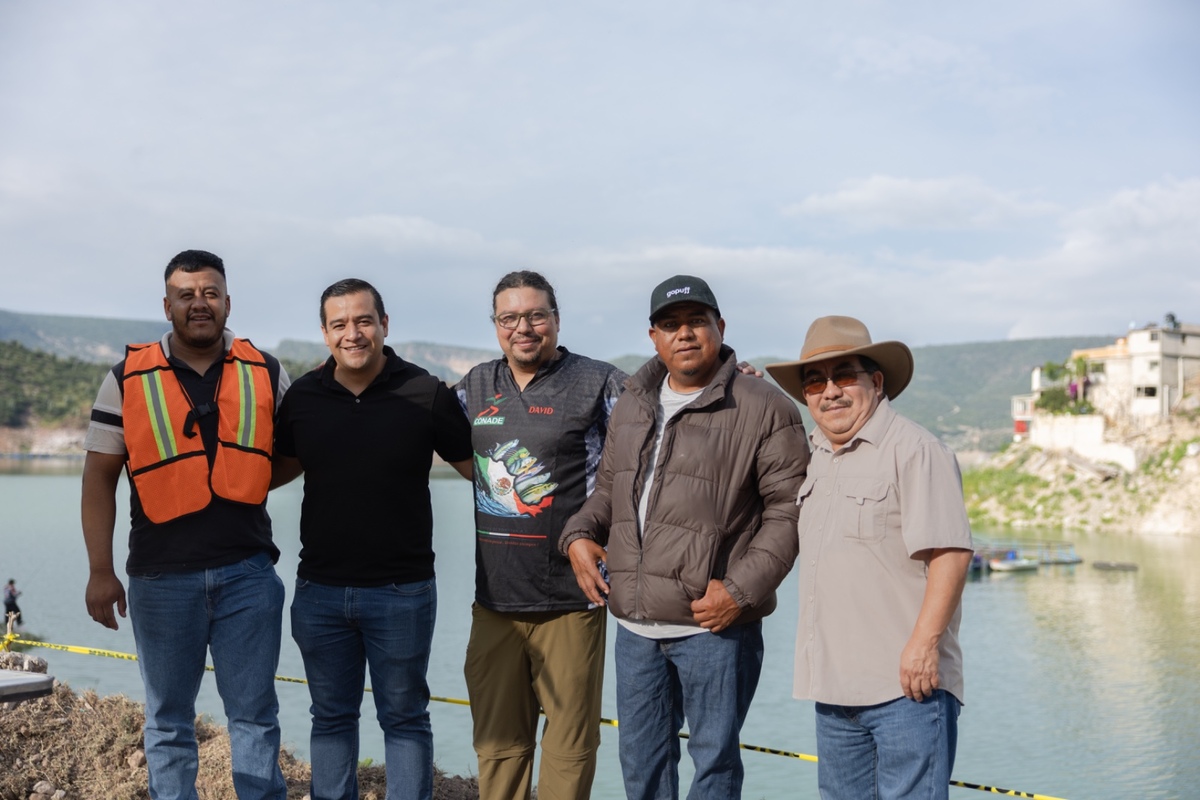 Primer Torneo de Pesca de Orilla y Kayak en la Presa de Zimapán. (Cortesía)