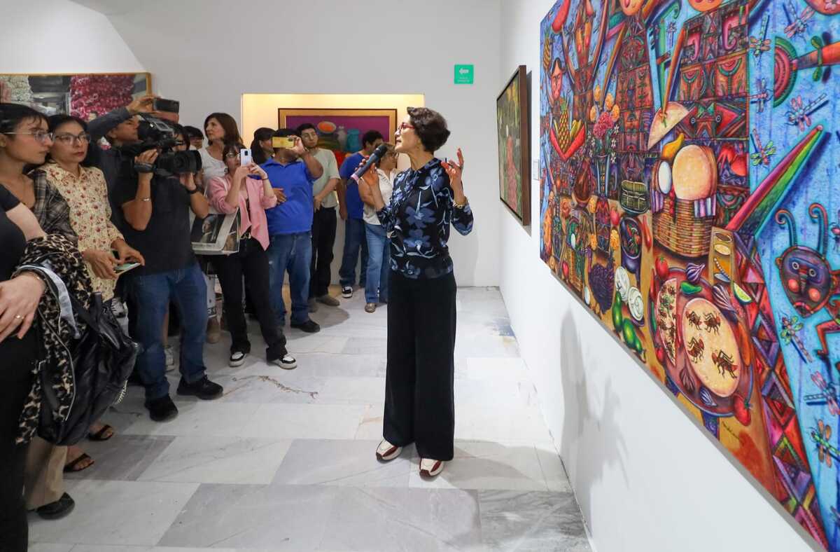 Avelina Lésper inaugura Los Colores del Sabor en Torreón.| Verónica Rivera.